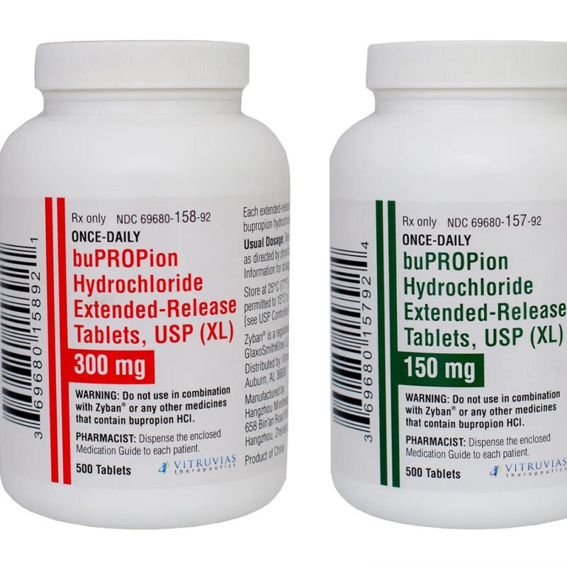 bupropion hcl xl 100mg 150mg 300mg