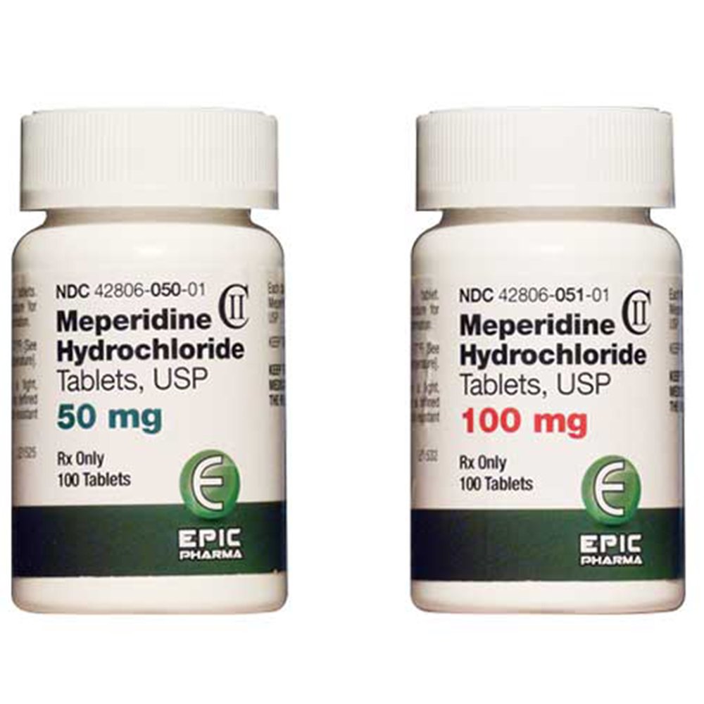 meperidine drug 25mg 50mg 100mg