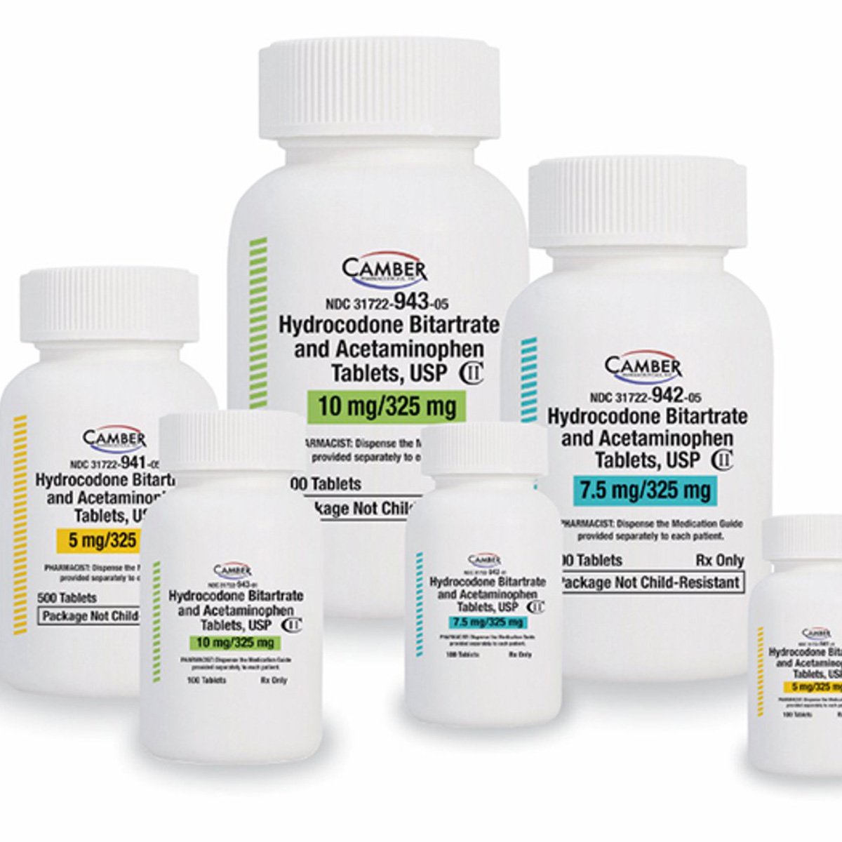 Hydrocodone/acetaminophen 5-325mg 7.5-325mg 10-325mg